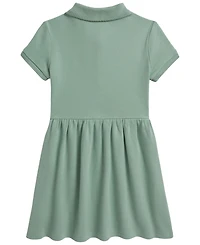 Polo Ralph Lauren Girls' 2T-6X Stretch Mesh Short-Sleeve Dress