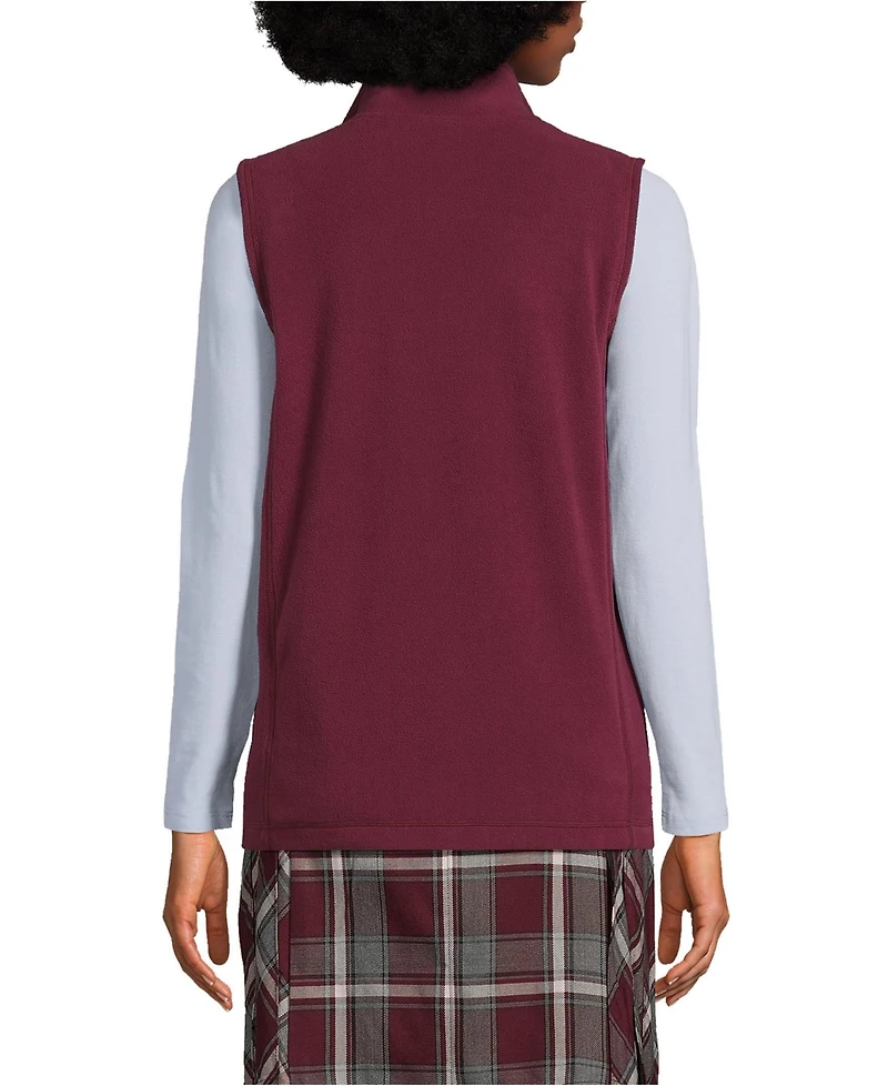 Lands' End Women's Lightweight Fleece Vest Jackets