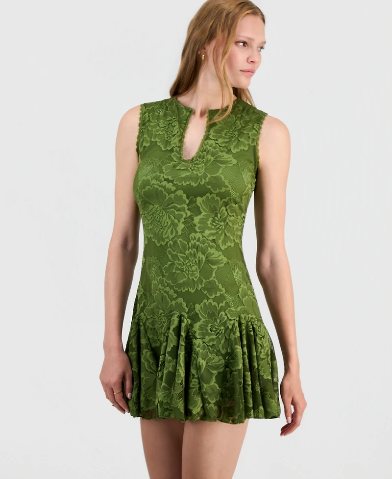14th Place Juniors' Sleeveless Mini Dress