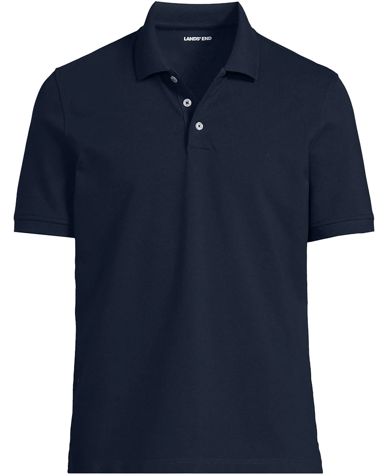 Lands' End Big & Tall Short Sleeve Performance Mesh Pique Polo