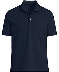 Lands' End Big & Tall Short Sleeve Performance Mesh Pique Polo