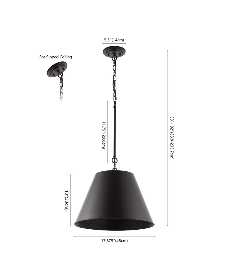 Harper Industrial Farmhouse Iron Led Pendant