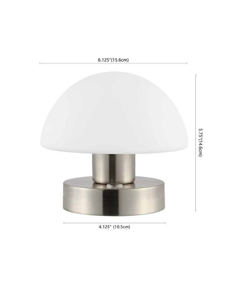 Zoe Bohemian Farmhouse Iron Rechargeable Integrated Led Table Lamp