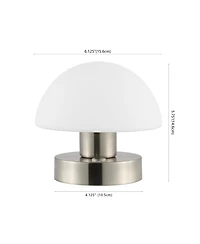 Zoe Bohemian Farmhouse Iron Rechargeable Integrated Led Table Lamp
