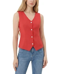 Ny Collection Women's Sleeveless V-Neck Vest