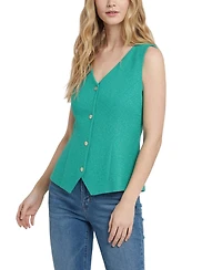 Ny Collection Women's Sleeveless V-Neck Vest
