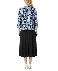 Women's 3/4 Sleeve Two Piece Dress