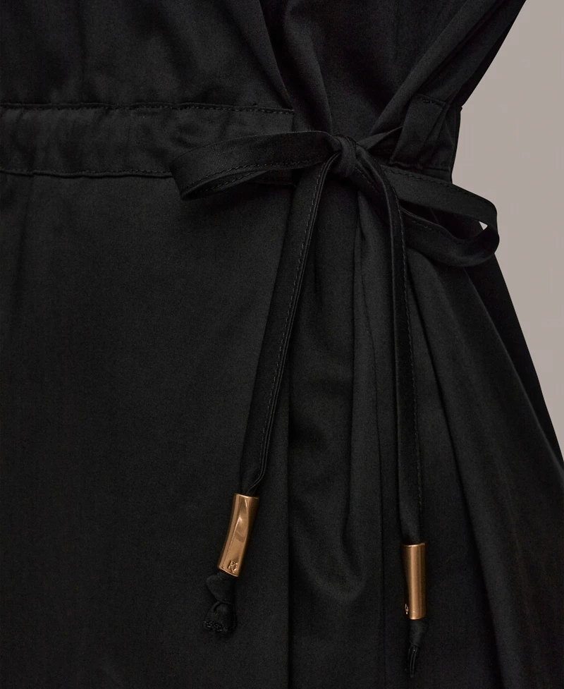Donna Karan Weekend Women's Collared Drawstring Waist Dress