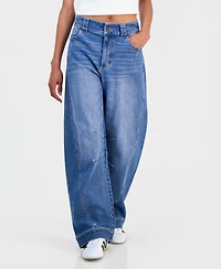 Tinseltown Juniors' Wide Barrel-Leg Jeans