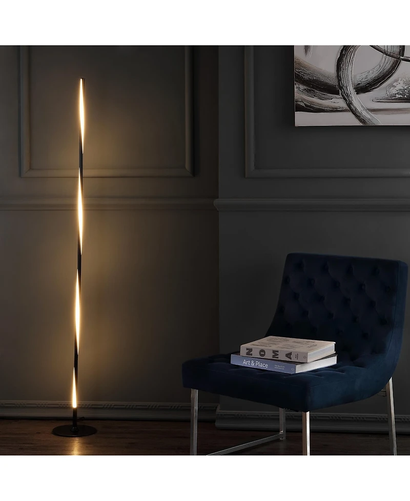 Jonathan Y Pilar Led Integrated Floor Lamp