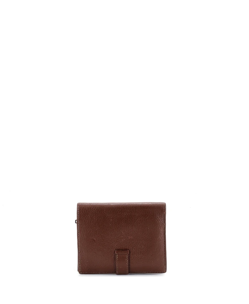 Pre-Owned Hermes Compact Bearn Wallet Tadelakt