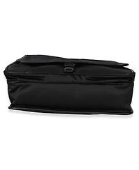 Pre-Owned Prada Black Nylon Saffiano Logo Buckle Messenger Bag