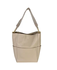 Pre-Owned Celine Taupe Soft Grained Calfskin Medium Sangle Bucket Bag