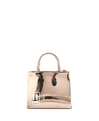 Pre-Owned Off White Mini Box Tote Printed Patent
