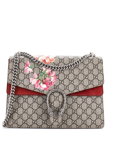 Pre-Owned Gucci Medium Dionysus Bag Blooms Print Gg Coated Canvas