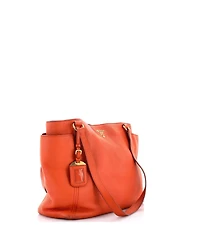 Pre-Owned Prada Large Side Pocket Convertible Tote Vitello Daino
