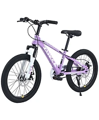 ECHTPeak 20 Inch Kids Mountain Bike, with Dual Disc Brakes, for Boys Girls Ages 7-10 Years, Steel Frame, Adjustable Seat and Handlebar
