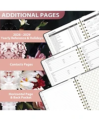 Gnuadz 2026-2029 Monthly Planner 3-Year Calendar Tab Pocket Twin-wire Binding