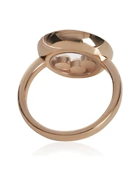 Pre-Owned Chopard Rose Gold Sapphire and Diamond Happy Diamond Ring