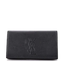 Pre-Owned Saint Laurent Large Belle de Jour Clutch Leather