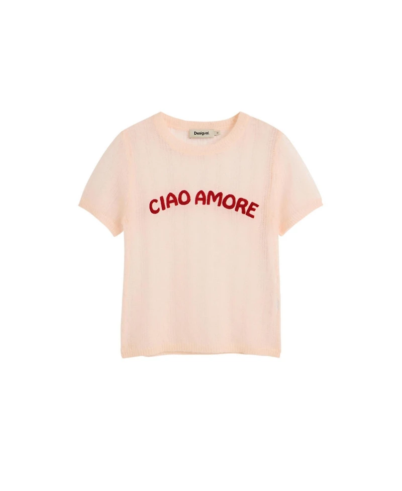 Desigual Women's Short-sleeved T-shirt with message