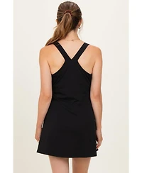 Pinkblush Maternity Black Racerback Active Romper Dress