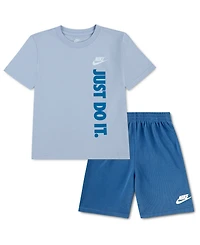 Nike Little Boys Just Do It T-shirt and Shorts, 2 Piece Set