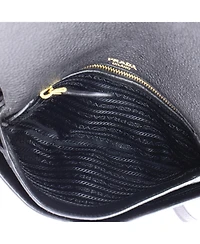 Pre-Owned Prada Medium Flap Crossbody Bag Vitello Daino