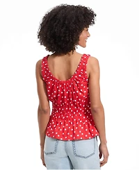 Lands' End Women's Slub Rouched Tank Top