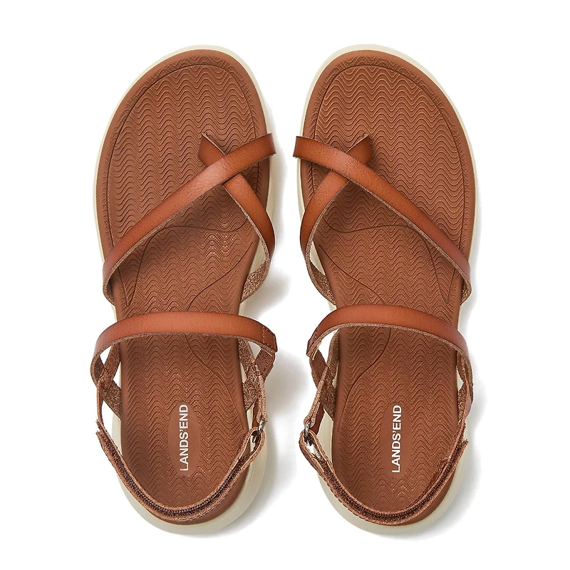 Lands' End Women's All Day Comfort Strap Sandals