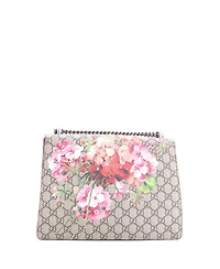 Pre-Owned Gucci Medium Dionysus Bag Blooms Print Gg Coated Canvas