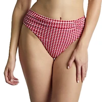 Panache Lingerie Women's Gingham High Cut Bikini Bottom