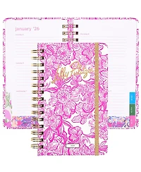 Gnuadz Lilly Pulitzer Monthly Planner 2026 Spiral Binding Stickers Pockets
