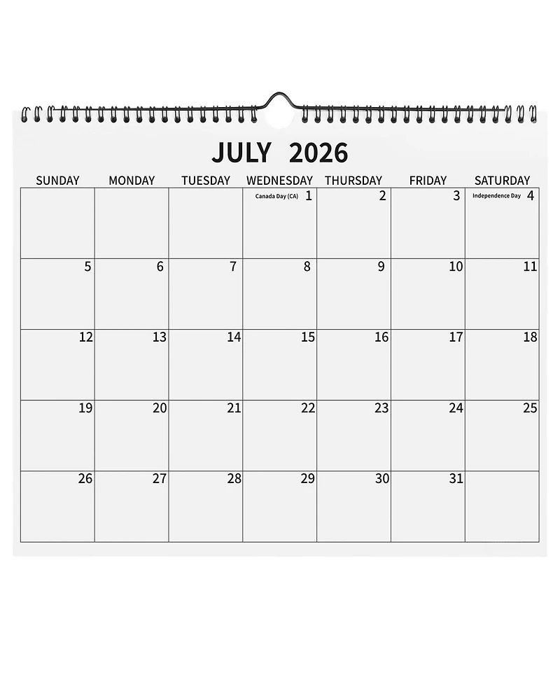 Gnuadz Wall Calendar 2026-2027 Monthly Hanging Planner