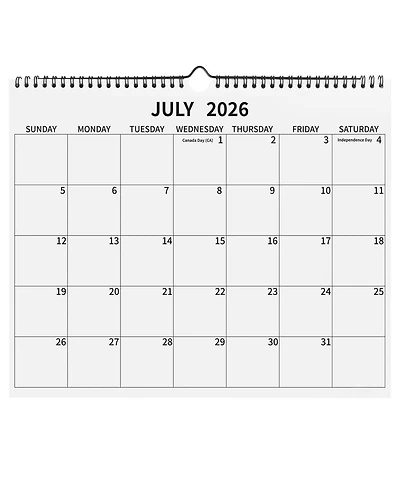 Gnuadz Wall Calendar 2026-2027 Monthly Hanging Planner