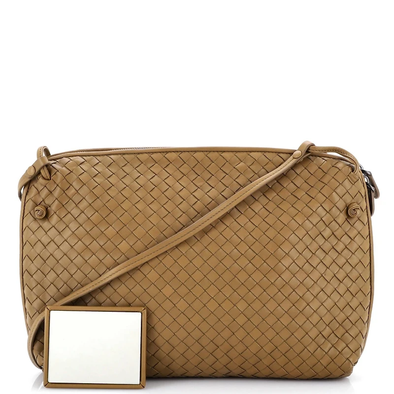 Pre-Owned Bottega Veneta Medium Nodini Crossbody Bag Intrecciato Nappa