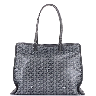 Pre-Owned Goyard Pm Hardy Pet Carrier Coated Canvas