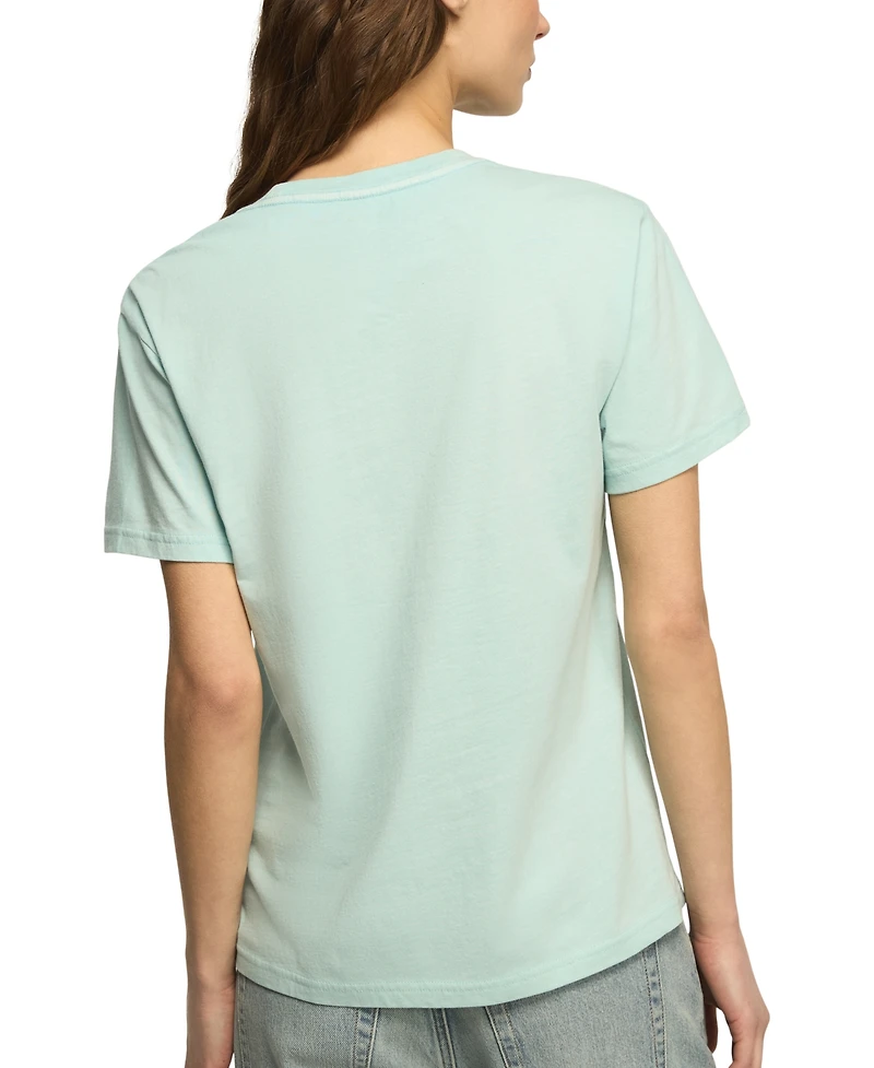 Lucky Brand Women's Embellished Butterfly Print Boyfriend T-Shirt