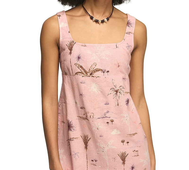 Lucky Brand Women's Printed Square Neck Mini Dress