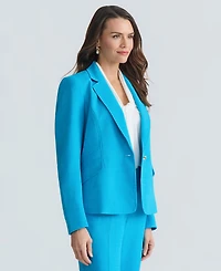 Kasper Women's Notched-Collar One-Button Jacket