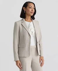 Kasper Women's Notched-Collar Two-Button Jacket, Regular & Petite