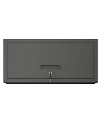 Viyet 30" Heavy-Duty Wall Mounted Metal Cabinet - Lockable Garage Storage
