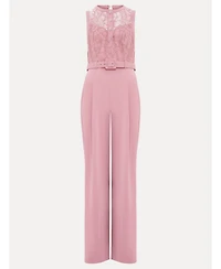 Phase Eight Women's Ivanna Lace Bodice Belted Jumpsuit
