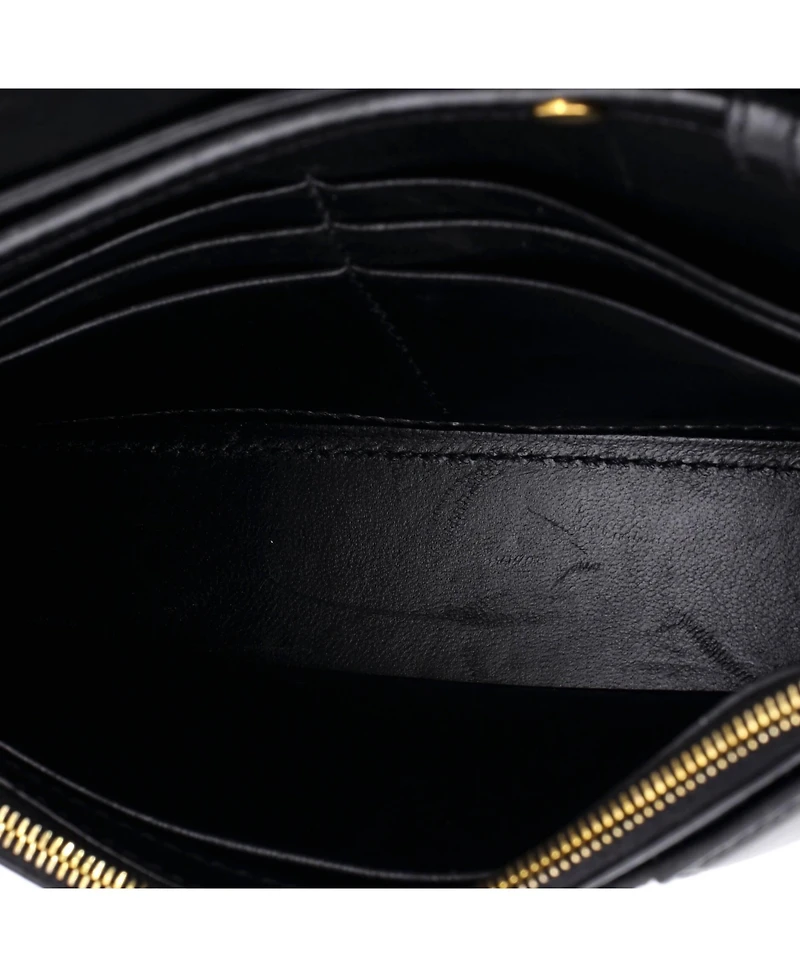 Pre-Owned Balenciaga Hourglass Chain Wallet Leather