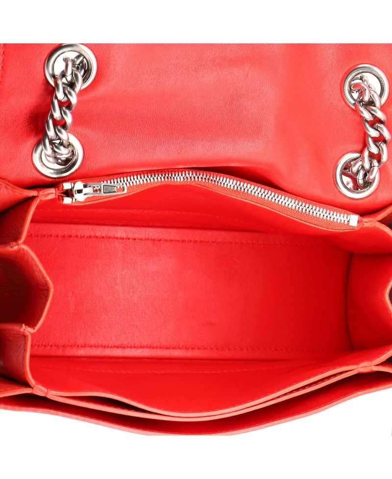 Pre-Owned Balenciaga Small Crush Chain Flap Bag Leather