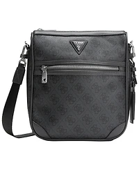 Guess Men's Milano Monogram Pattern Crossbody Bag