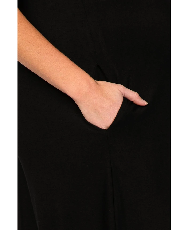 Pinkblush Maternity Black Cross Back Wide Leg Jumpsuit