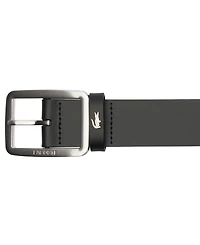 Lacoste Men's Embossed Buckle Leather Belt