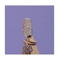 Sohi Women's Embellished Cluster Finger Ring