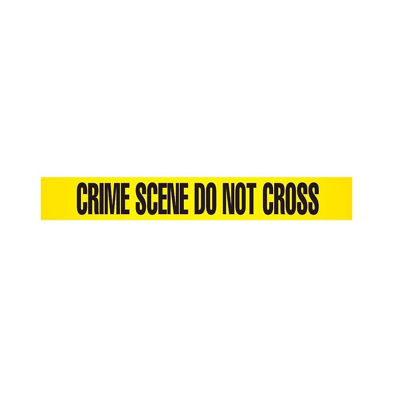 Pyle 4 Pieces Crime Scene Do Not Cross Tape Set - 200 Meters Long Tape Roll Suitable for a Wide Range of Applications, Including Roadworks, Events